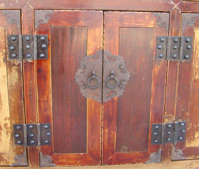 四抽六門柜|Color-painted low cabinet