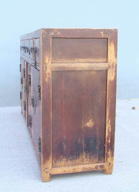 四抽六門柜|Color-painted low cabinet