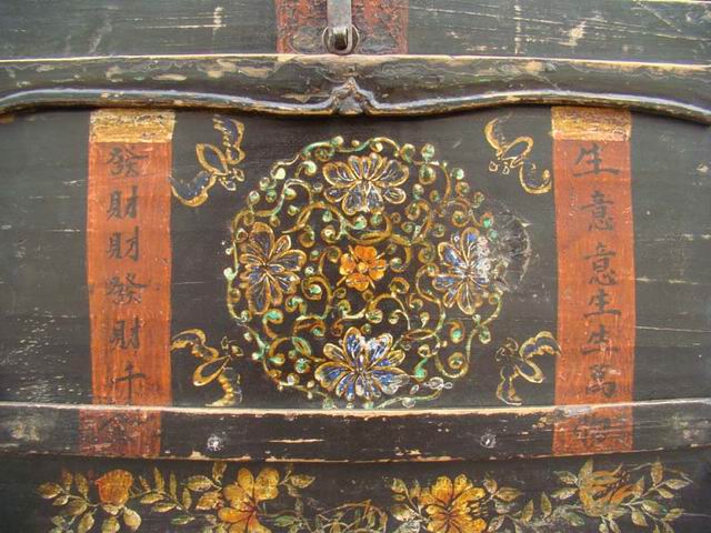 描彩小貨箱|painted trunk