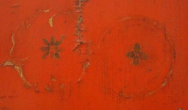描金中柜工廠|Red & gilt medium cabinet