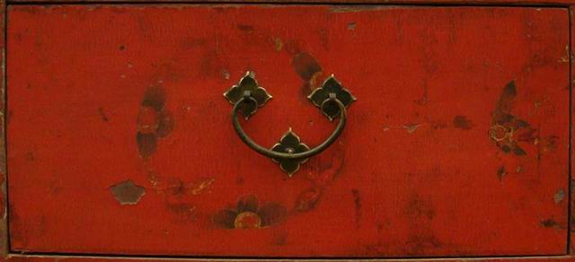 描金中柜工廠|Red & gilt medium cabinet