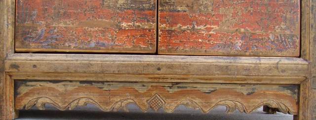 描彩四門柜|painted cabinet