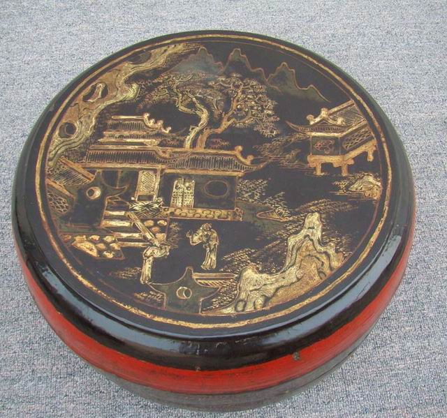描金圓盒|gold gilt box