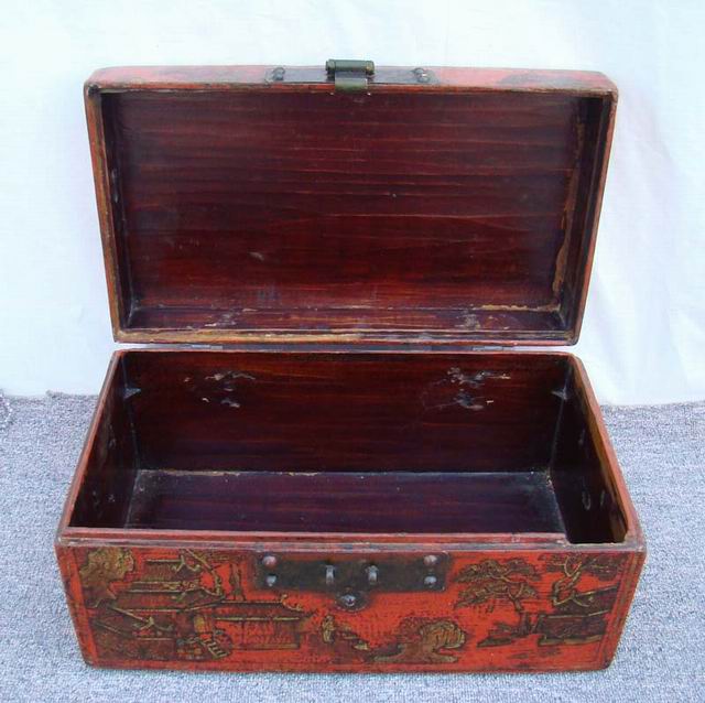 描金箱|gold gilt trunk