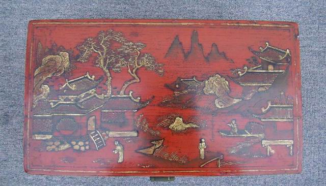 描金箱|gold gilt trunk
