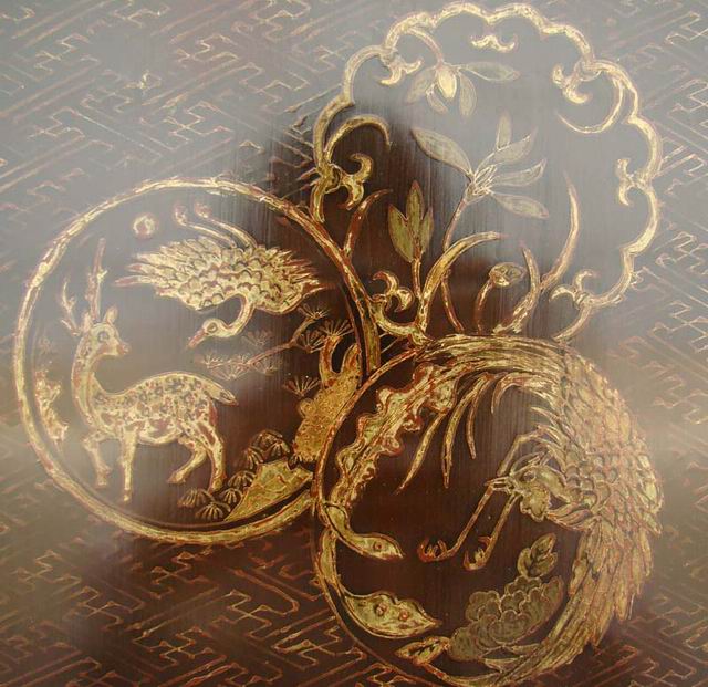 描金中柜|gold gilt cabinet