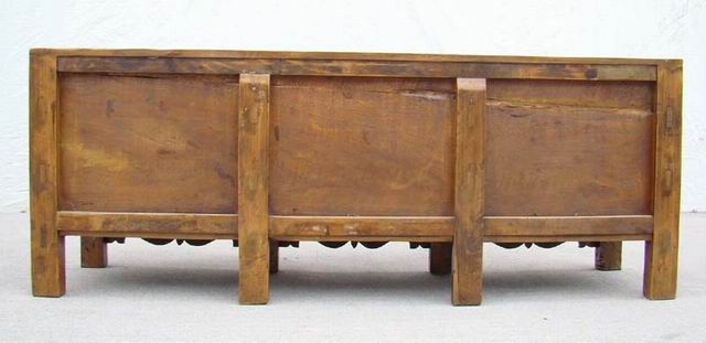 描彩三門(mén)柜|Color-painted low cabinet
