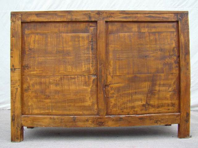 描彩四抽四門連柜|painted cabinet