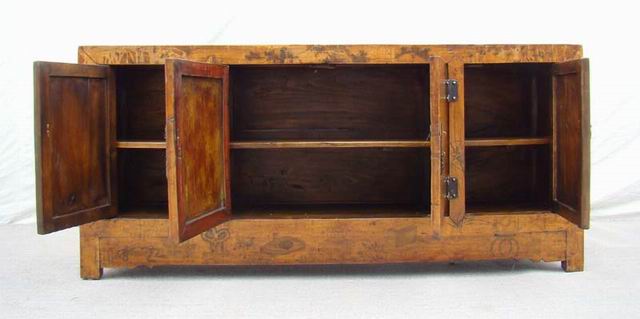 描彩四門地柜|lower cabinet