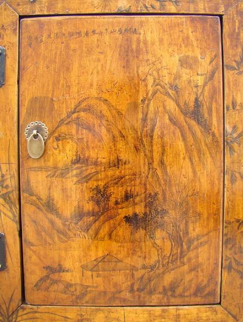 描彩四門地柜|lower cabinet