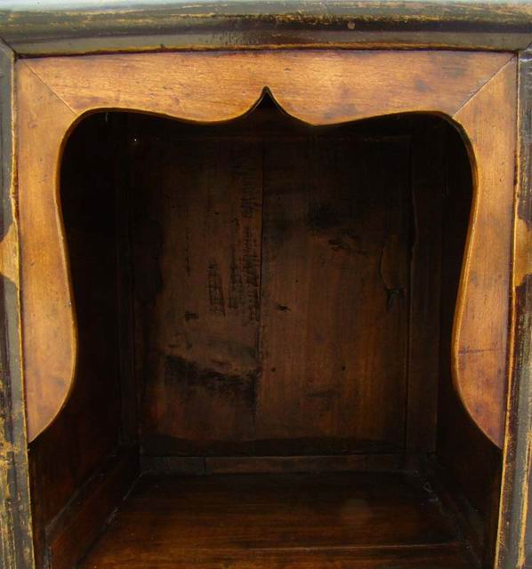 描彩一抽二門柜|painted cabinet