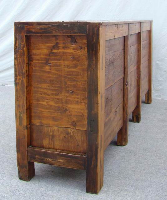 描彩五抽二門柜高碑店|Color-painted low cabinet