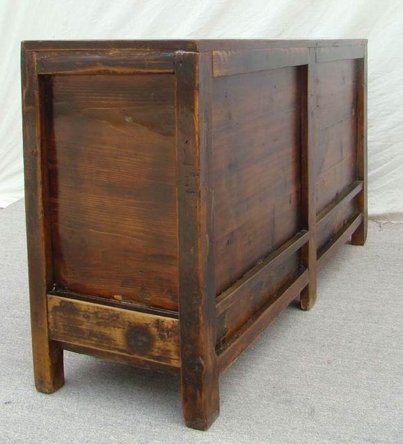 描彩四抽四門柜|painted cabinet