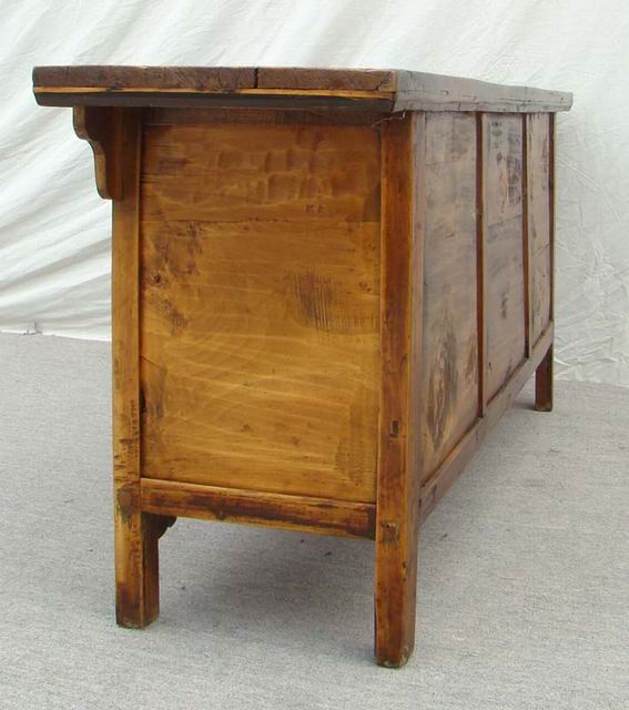 描彩三抽六門柜|cabinet