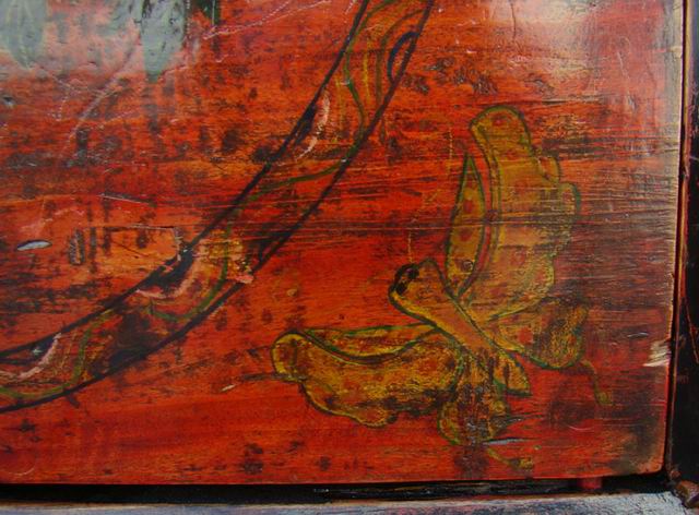 描彩連柜|painted cabinet