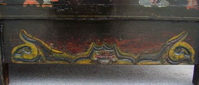 描彩連體柜|painted lower cabinet