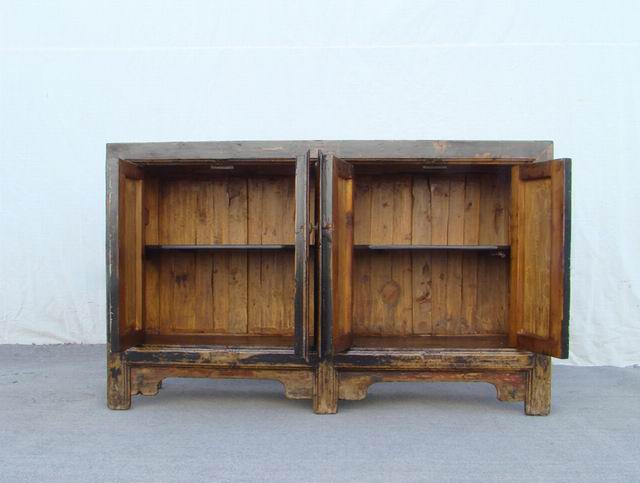 描彩四門連體柜|painted cabinet