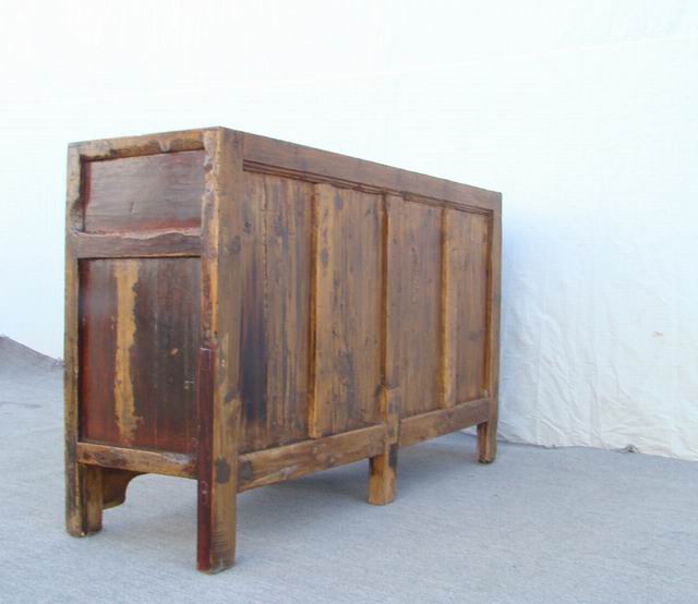 描彩四門連體柜|painted cabinet