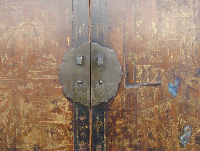 描金書箱|gold gilt trunk