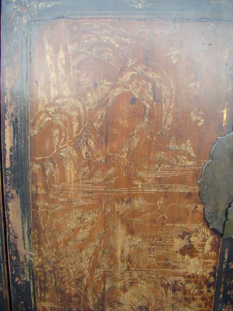 描金書箱|gold gilt trunk