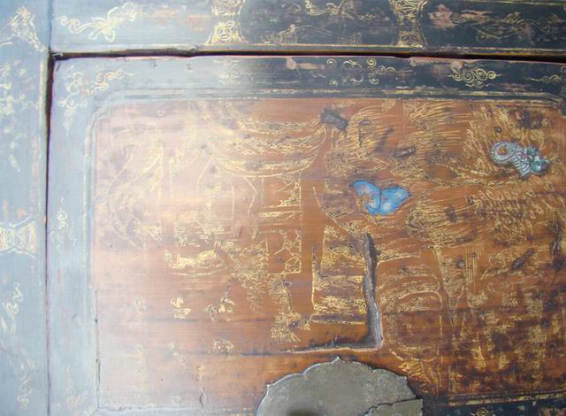 描金書箱|gold gilt trunk