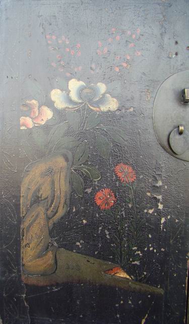 描彩連體柜工廠painted cabinet with three gates