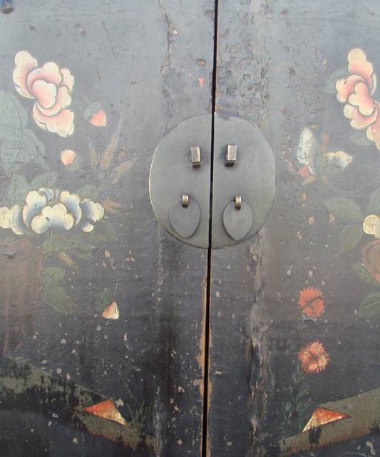 描彩連體柜工廠painted cabinet with three gates