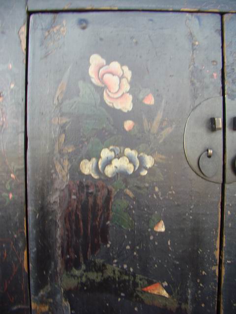 描彩連體柜工廠painted cabinet with three gates