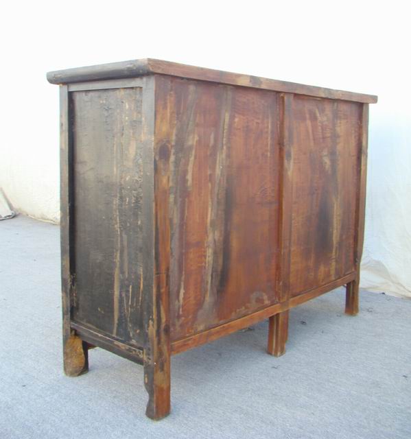 描彩連體柜工廠painted cabinet with three gates
