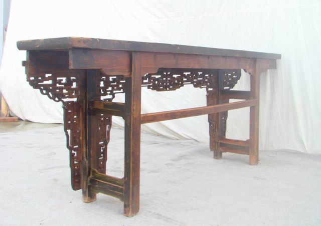 雕花平頭案|Flat-top narrow table