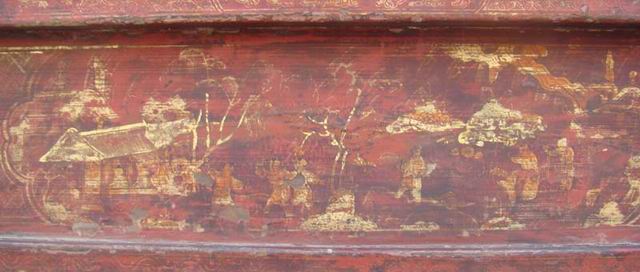 紅描金大柜|Red & gilt big cabinet