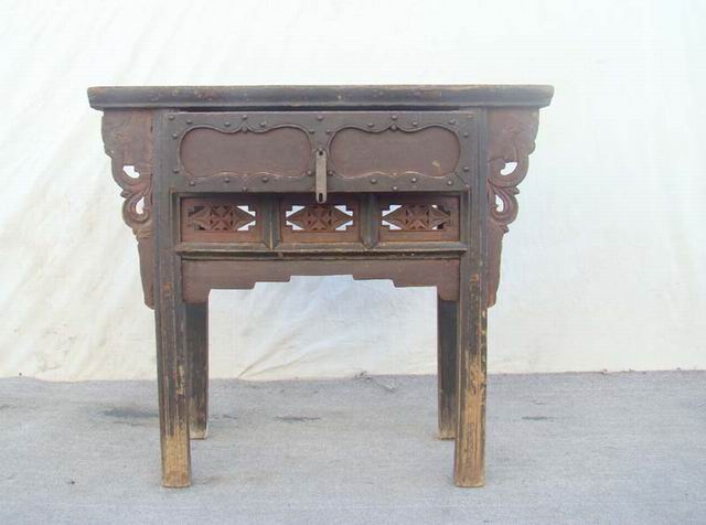 單抽雕花桌工廠|chinese antique table