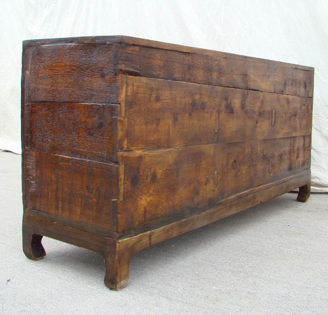 描彩三門連柜|painted cabinet