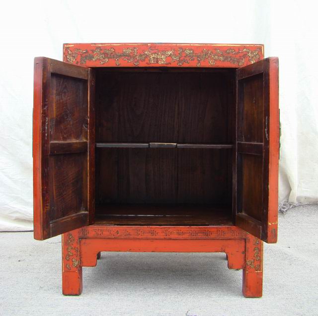 紅描金小柜工廠|gold gilt cabinet