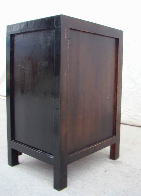 紅描彩小柜|painted small cabinet