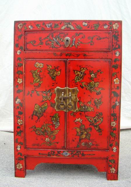紅描金小柜|gold gilt cabinet