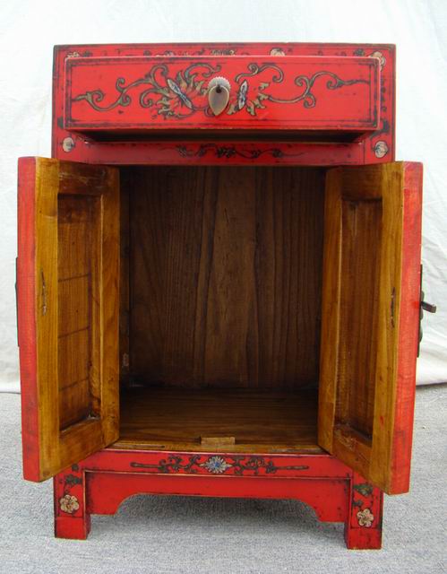紅描金小柜|gold gilt cabinet