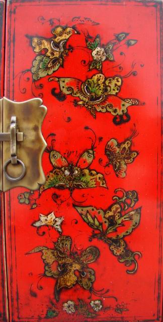 紅描金小柜|gold gilt cabinet