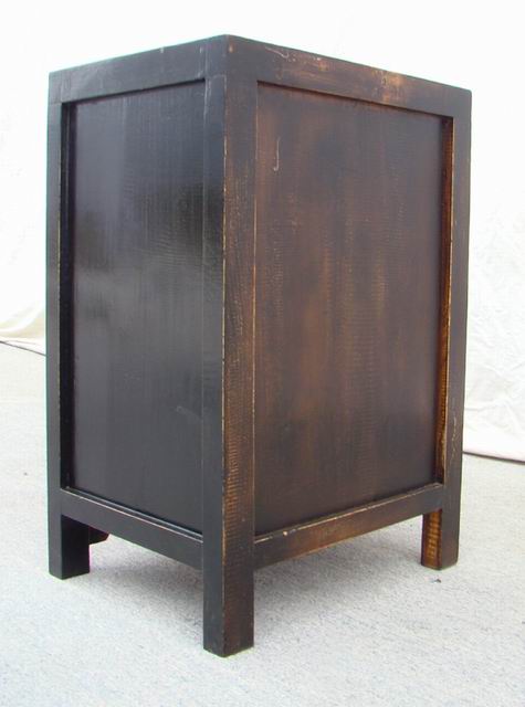 紅描彩小柜|red painted small cabinet