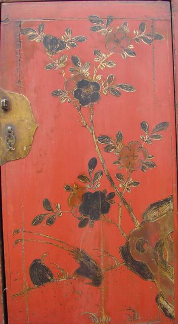 描彩二門柜工廠|Color-painted twin cabinet