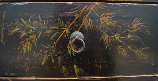 四抽六門描彩柜|Color-painted low cabinet