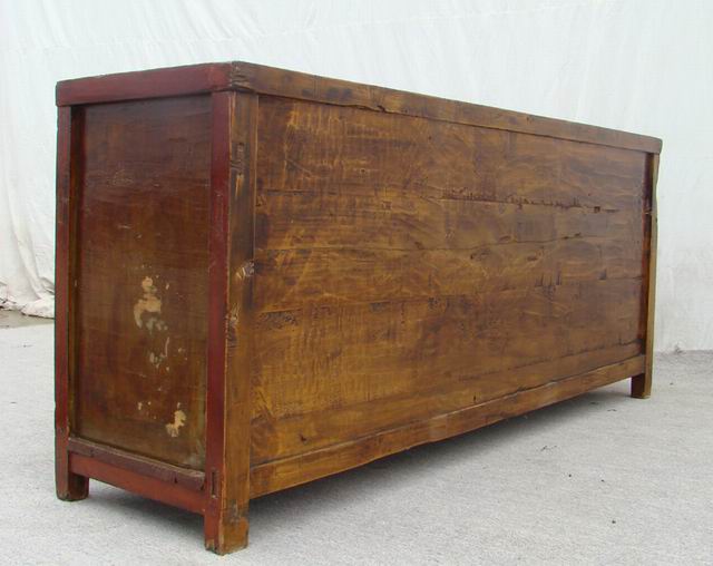 四抽六門描彩柜|Color-painted low cabinet
