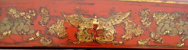 紅描金小柜|gold gilt small cabinet