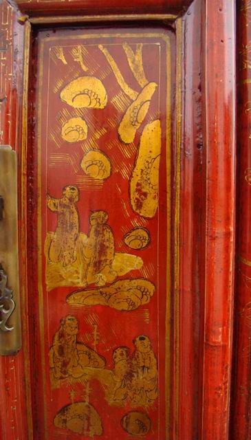 紅描金小柜|cabinet