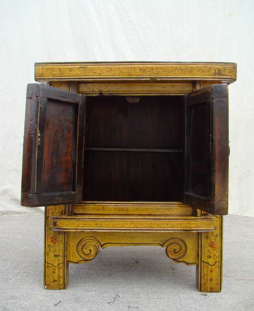 二門床頭柜|Color-painted twin cabinet